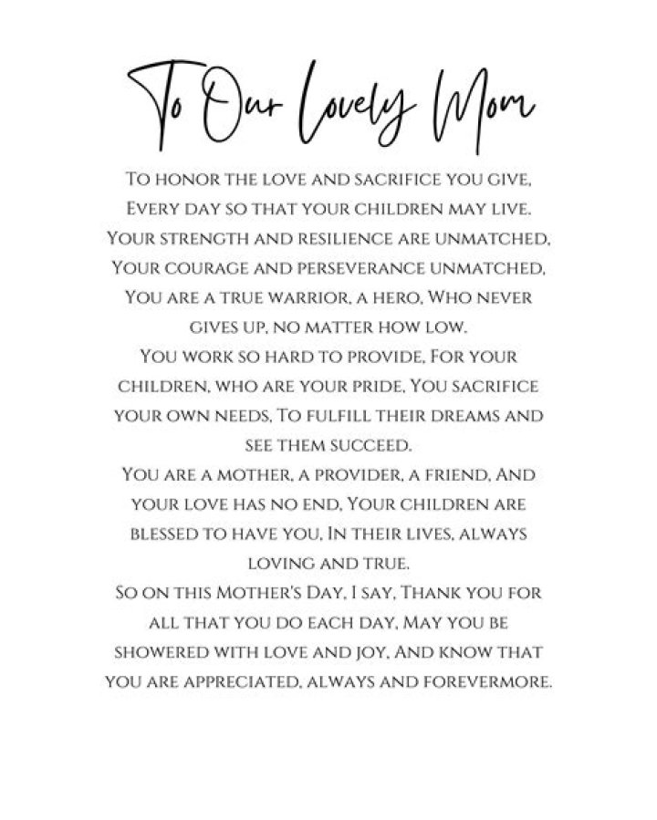 A Mother's Unwavering Love And Strength