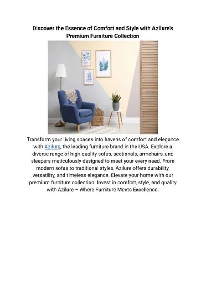 Discover Comfort, Style, And Quality