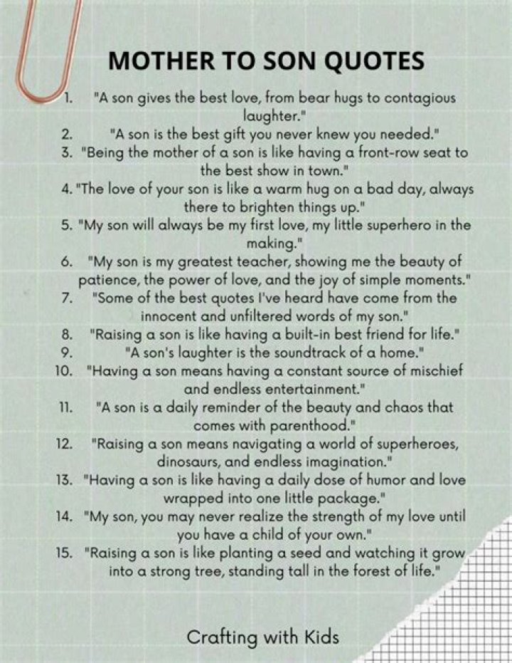 Discover The Heartfelt Power Of Beautiful Son Quotes: Unearth Untold Truths