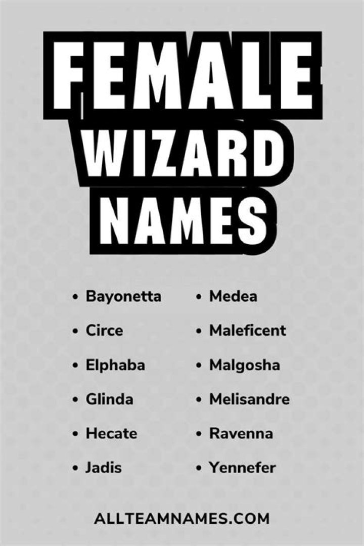 Discover Unforgettable Female Wizard Names