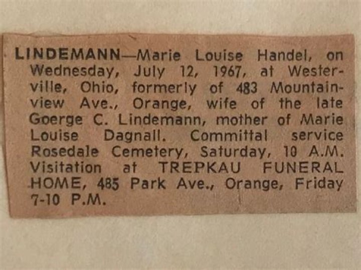 Discoveries From Marie Louise Lindemann