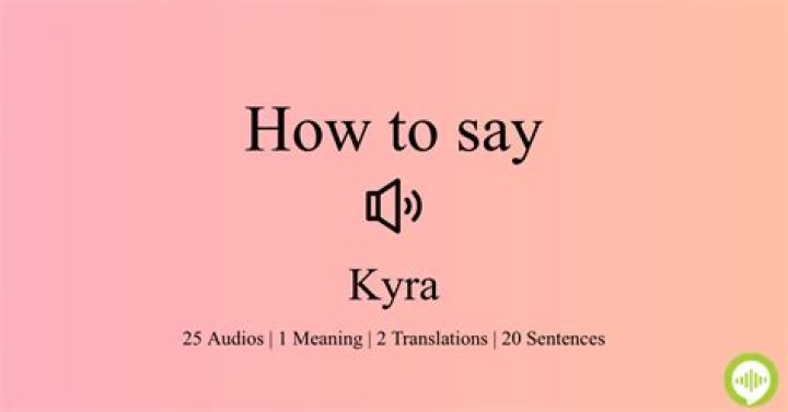 How Do You Pronounce Kyra Phonetically? Unraveling the Mystery of a Beautiful Name