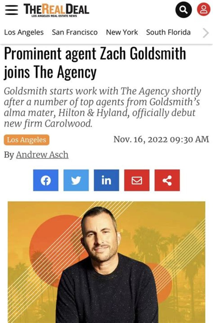 Insights Into Zach Goldsmith's Agency