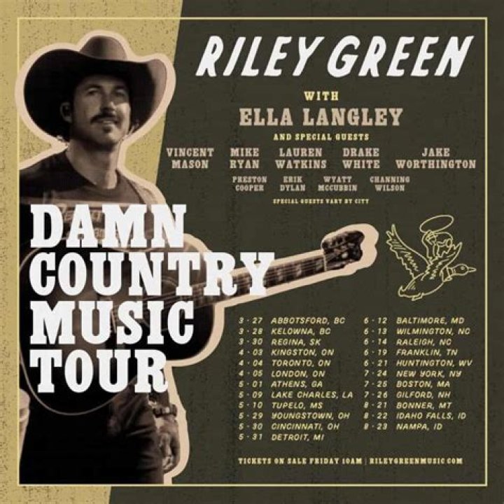 Riley Green Tour: All the Latest Dates and How to Catch a Show