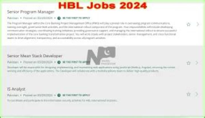 The Ultimate Guide To "hbl Jobs 2024 Online Apply"