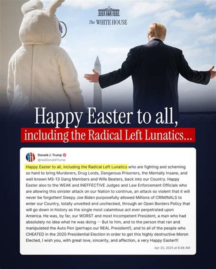 Trump Easter Message: A Closer Look at His Holiday Greetings
