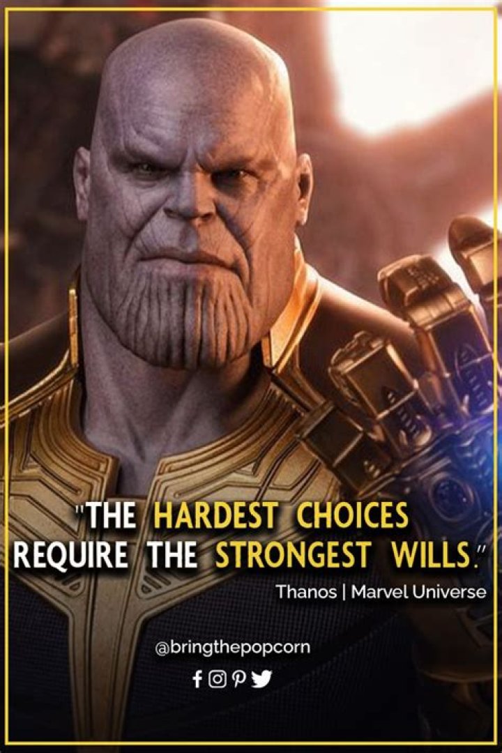Understanding Thanos' Philosophy: The Hardest Choices