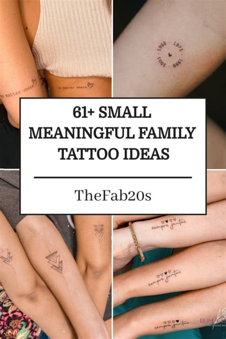 Unleash Unique Small Family Tattoo Ideas: Discover Meaningful Designs