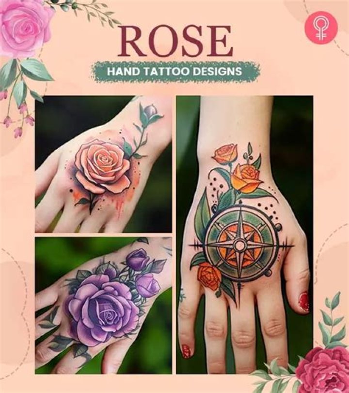 Unveiling The Enchanting World Of Rose Hand Tattoos For Women